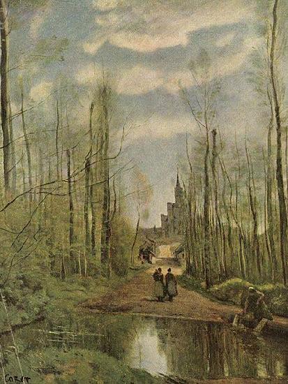 Jean-Baptiste Camille Corot Kirche von Marissel oil painting picture